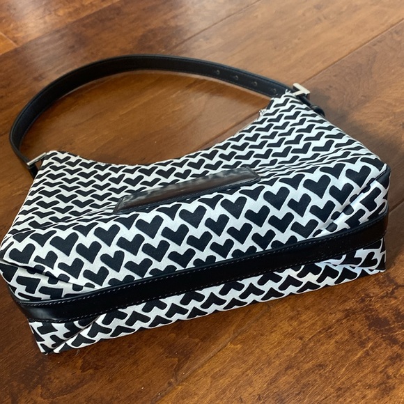 Kate Spade Sam Icon Modernist Hearts Jacquard Small Shoulder Bag - Picture 11 of 14